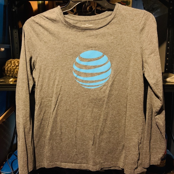 AT&T Employee Lands End Long Sleeve T-shirt Large - Picture 1 of 2